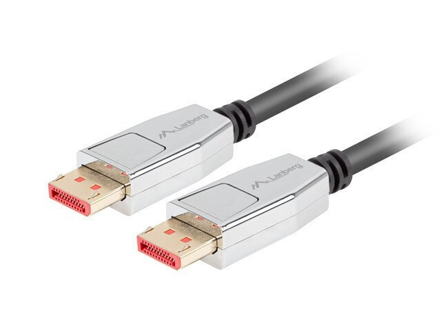 Lanberg Cable DisplayPort male - DisplayPort male 1.8m Γκρι (CA-DPDP-20CU-0018-BK)