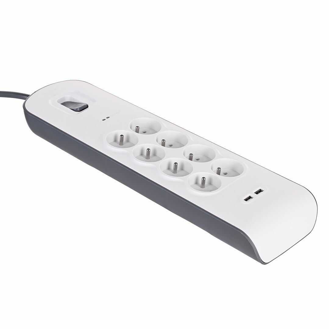 Belkin Πολύπριζο 8 Θέσεων με 2 USB-A και Καλώδιο 2m - Image 3