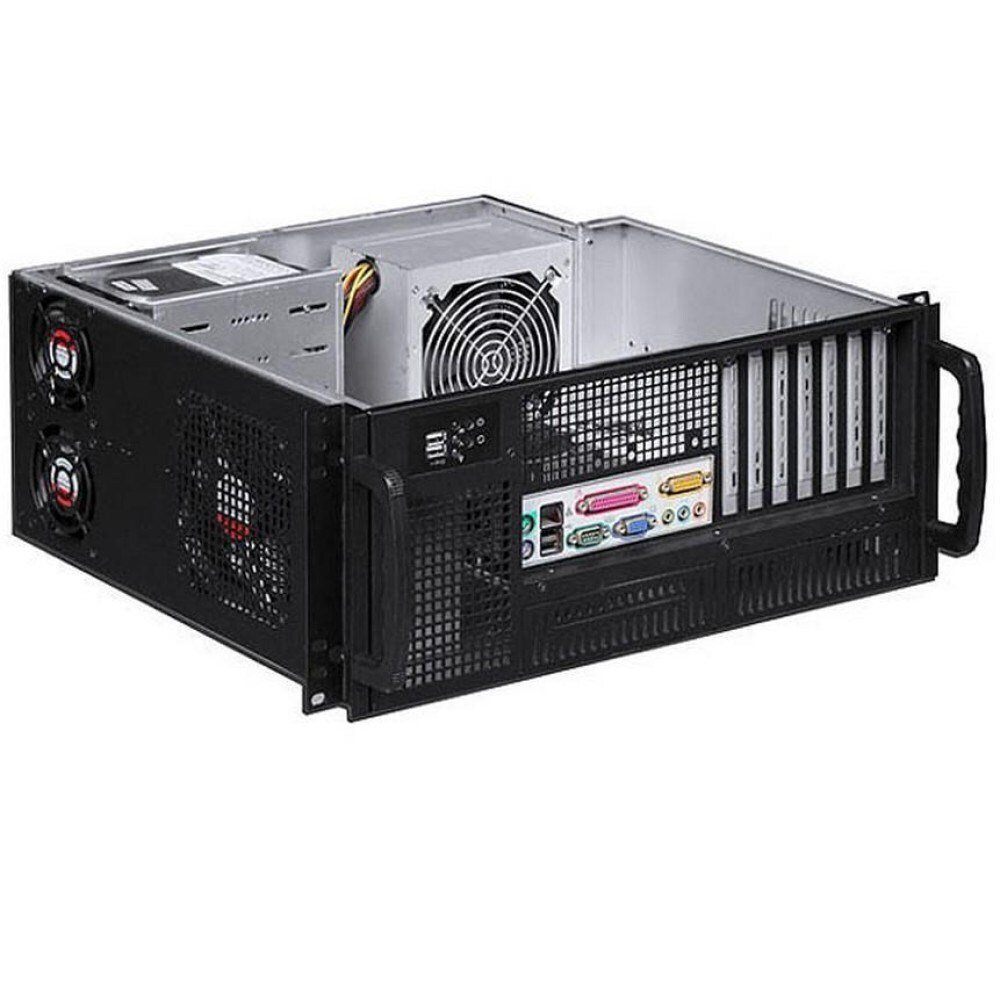 Techly Chassis Industrial Rack 19/desktop 4u Ultra Compact Black" I-case Mp-p4hx-blk6 - Image 4