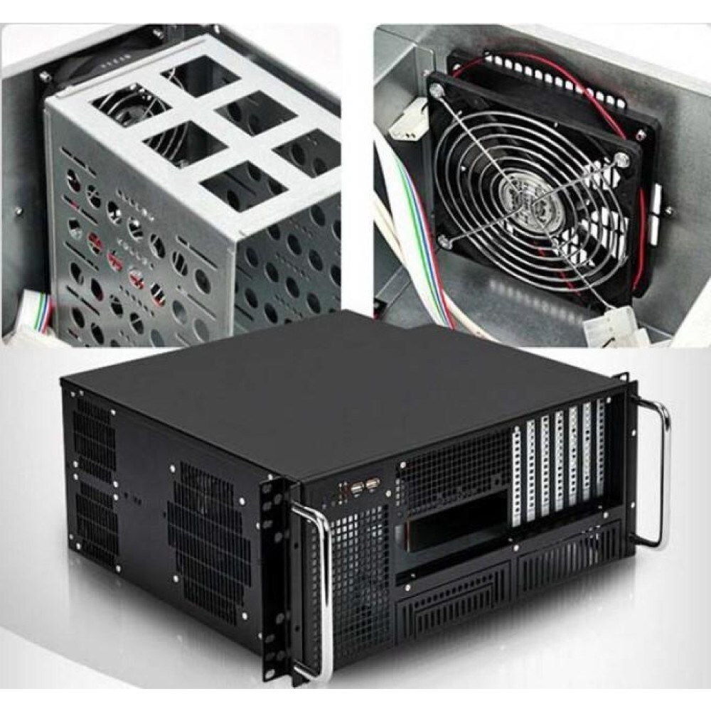 Techly Chassis Industrial Rack 19/desktop 4u Ultra Compact Black" I-case Mp-p4hx-blk6 - Image 7
