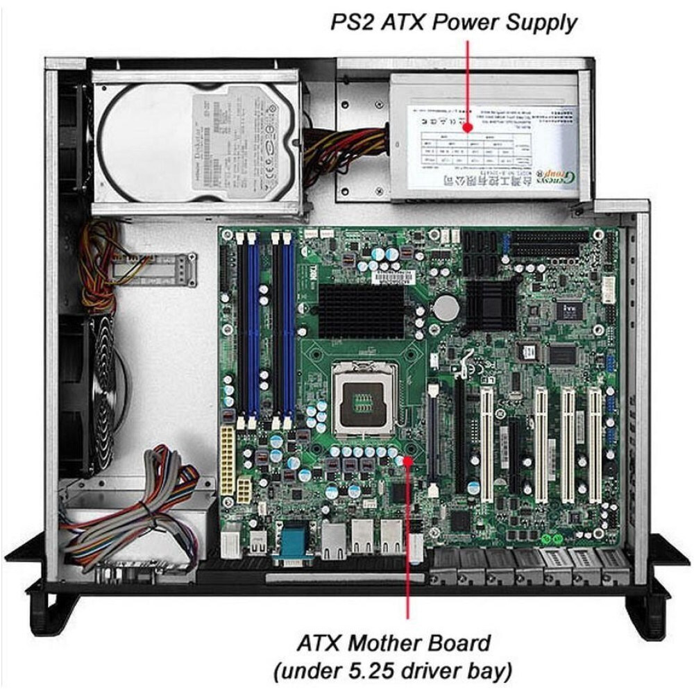 Techly Chassis Industrial Rack 19/desktop 4u Ultra Compact Black" I-case Mp-p4hx-blk6 - Image 9