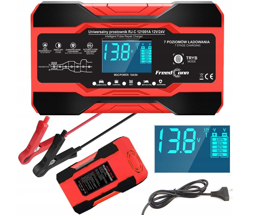 FreedConn Φορτιστής Μπαταρίας 12V
