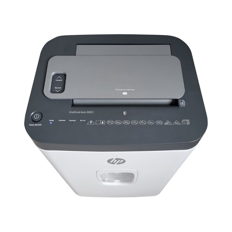 HP Καταστροφέας Εγγράφων Oneshred Micro Cut 200 Φύλλων με Κάδο 28lt - Image 7