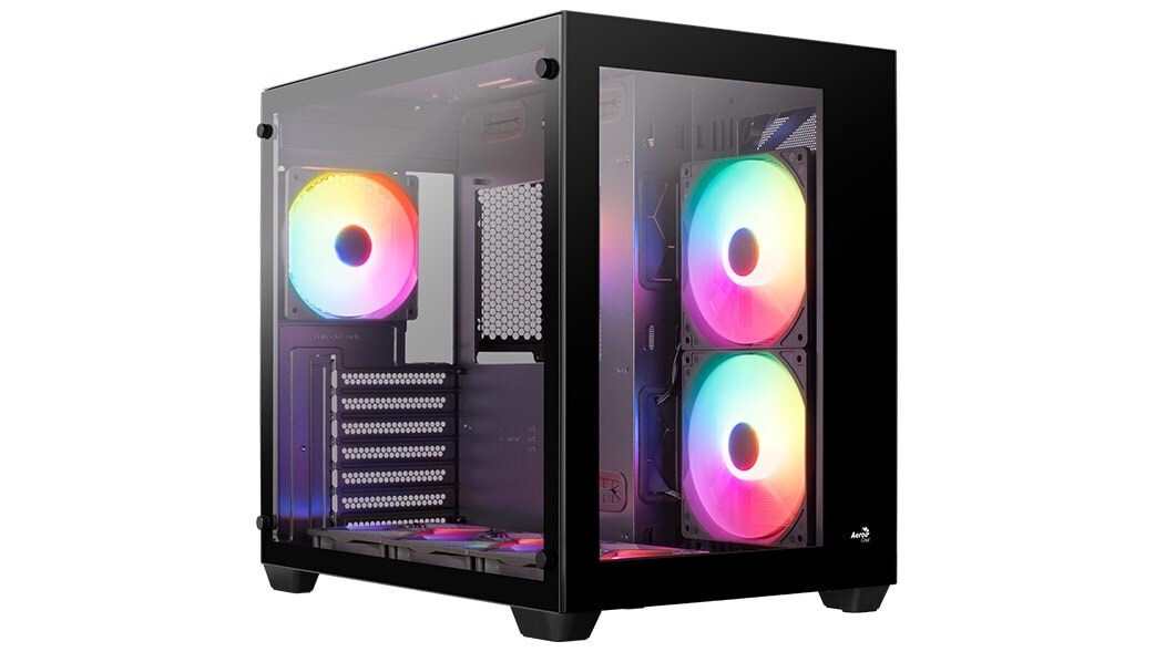 Aerocool Dryft-BK-v1 Midi Tower με Πλαϊνό Παράθυρο