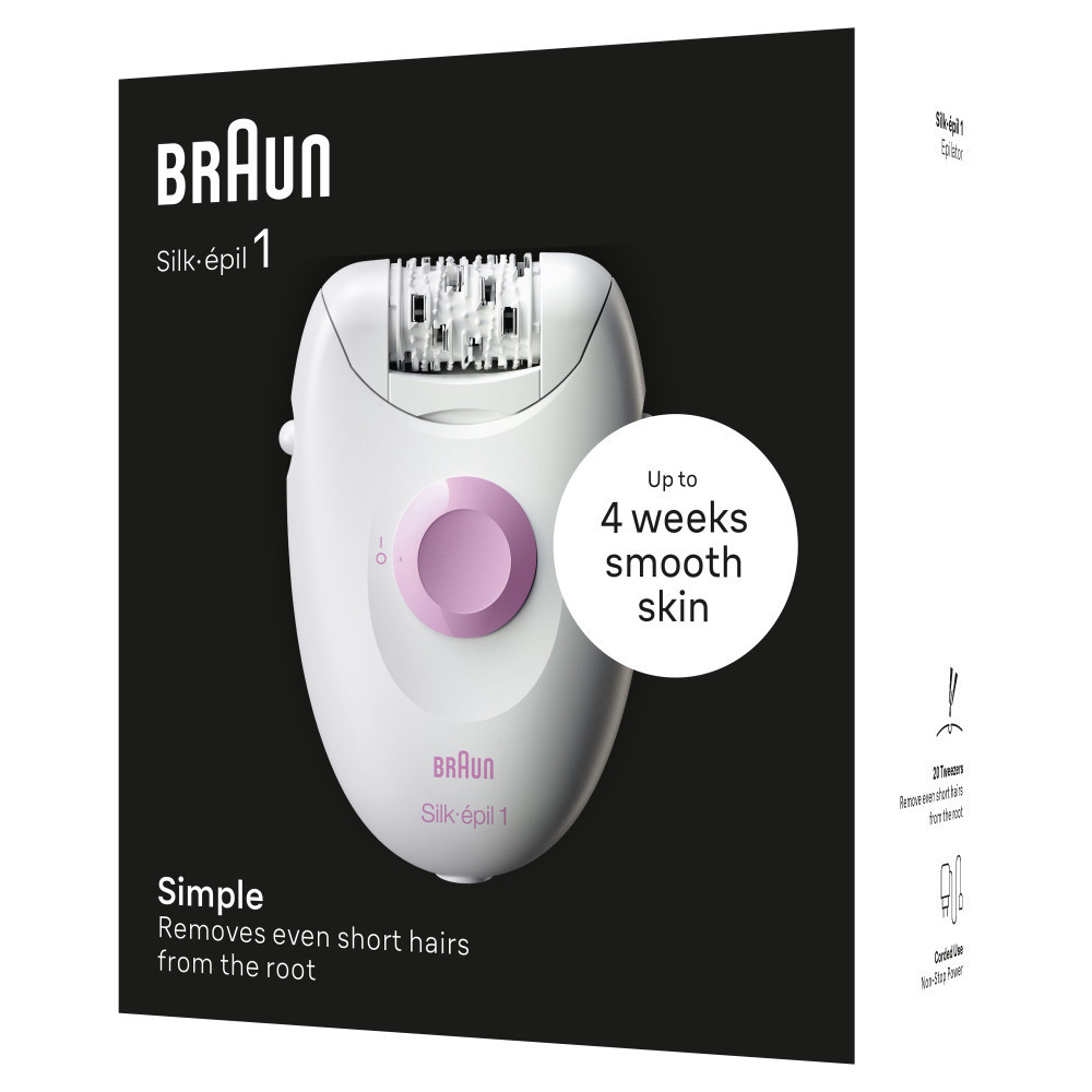 Braun Silk Epil 1 Αποτριχωτική Μηχανή Epilator για το Σώμα SE1-000 - Image 5