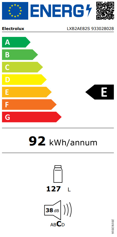 Electrolux Συντήρηση 127lt Λευκό LXB2AE82S - Image 3