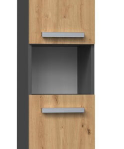 Alternative view of TOH Στήλη Μπάνιου Δαπέδου Μ30xΒ30xΥ174cm Δρυς