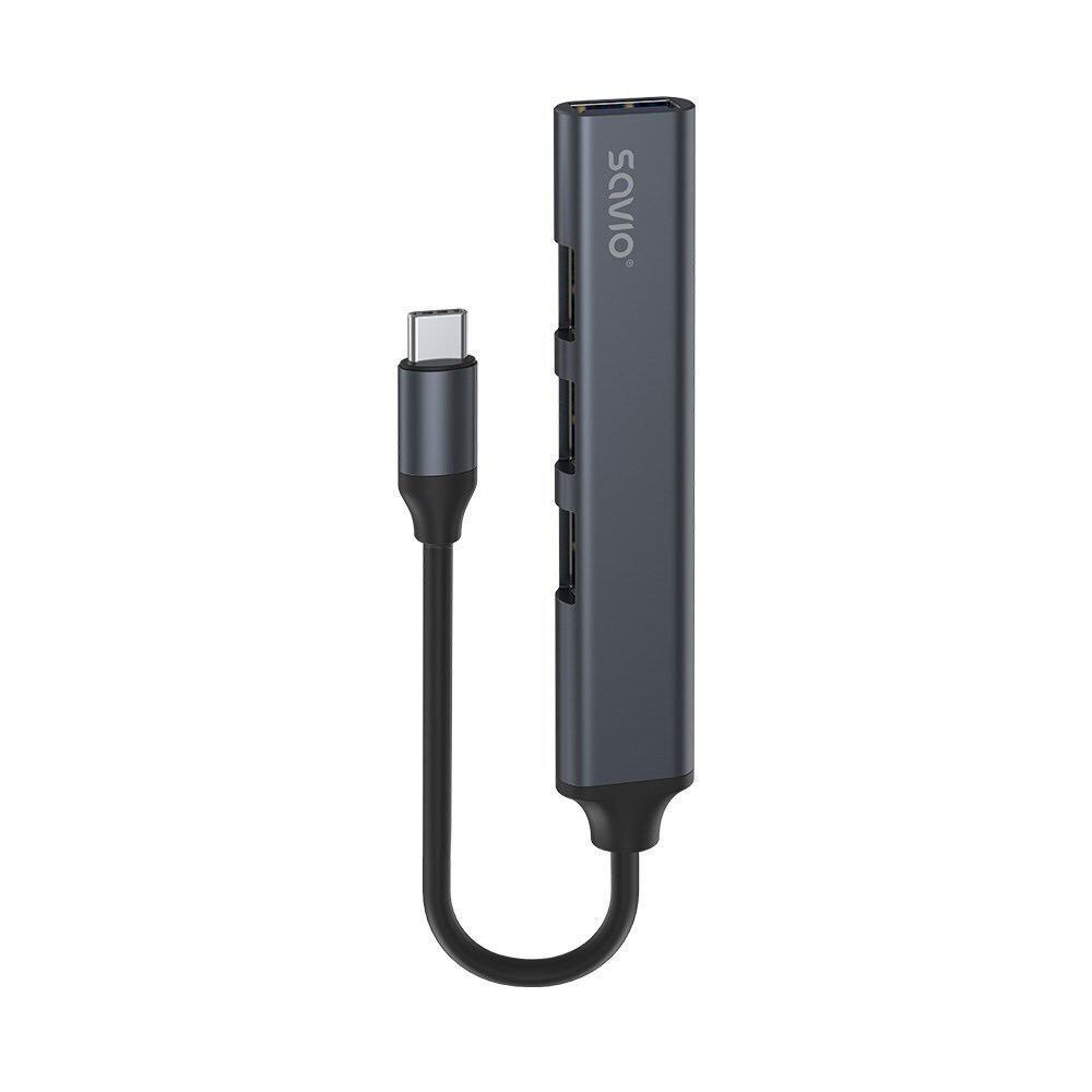 Savio USB 2.0 Hub 4 Θυρών με σύνδεση USB-C