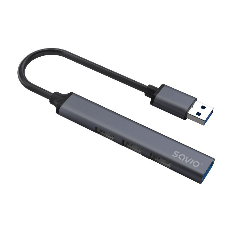 Savio USB 2.0 Hub 4 Θυρών με σύνδεση USB-C - Image 4