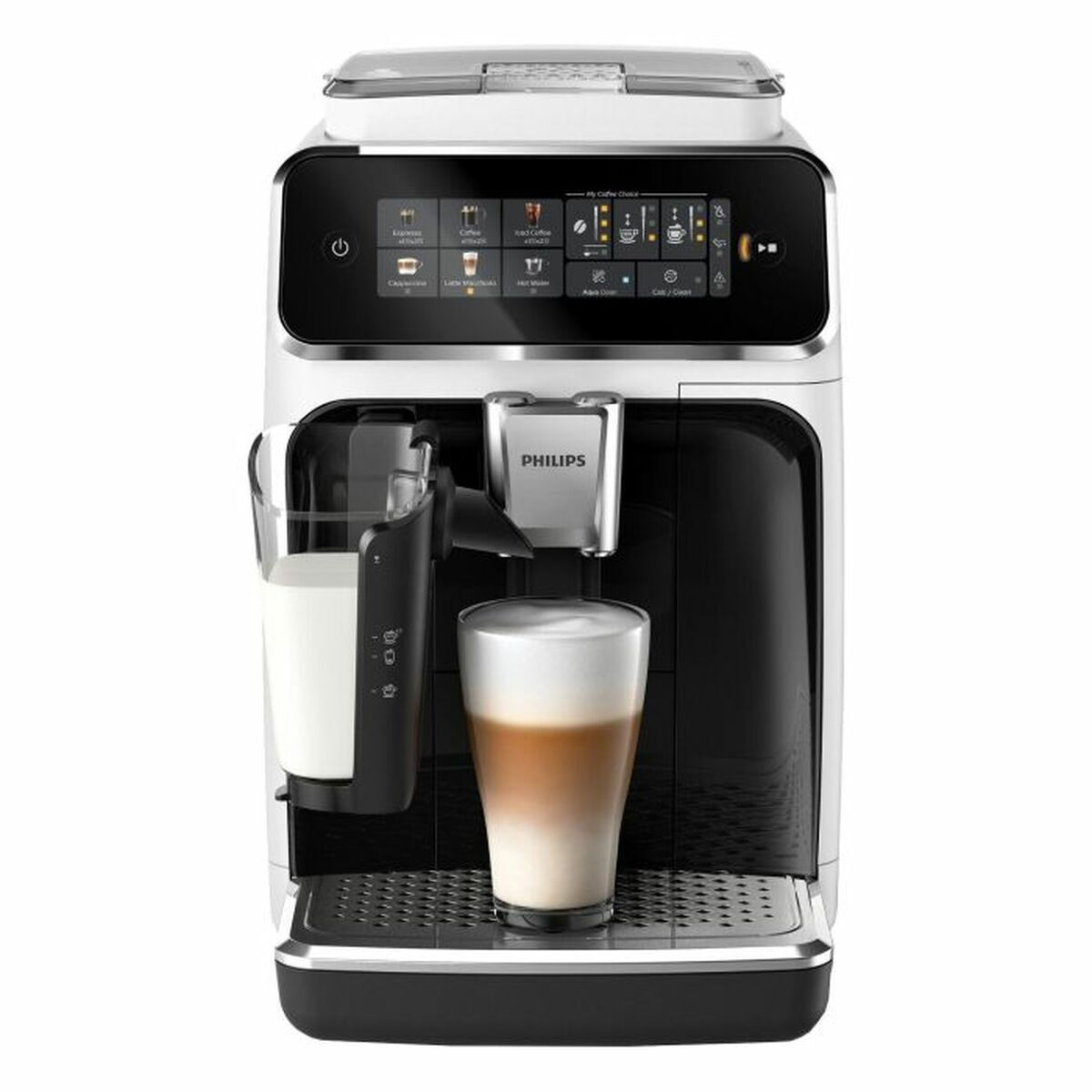 Philips Series 3300 Αυτόματη Μηχανή Espresso 1500W Πίεσης 15bar με Μύλο Άλεσης Λευκή