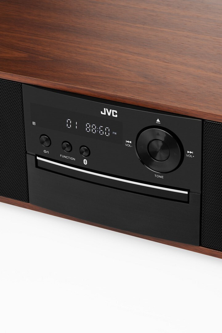 JVC Ηχοσύστημα 2.0 RD-E761 16W με CD Player και Bluetooth Καφέ - Image 4