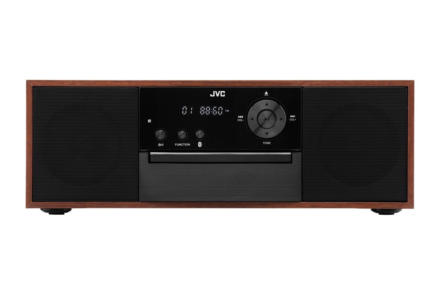 JVC Ηχοσύστημα 2.0 RD-E761 16W με CD Player και Bluetooth Καφέ - Image 7