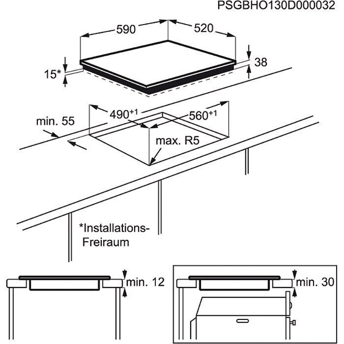 Electrolux Κεραμική EHF6547FXK - Image 2