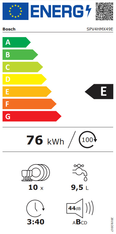 Bosch Πλήρως Εντοιχιζόμενο για 10 Σερβίτσια Π44.8xY81.5εκ. SPV4HMX49E - Image 7
