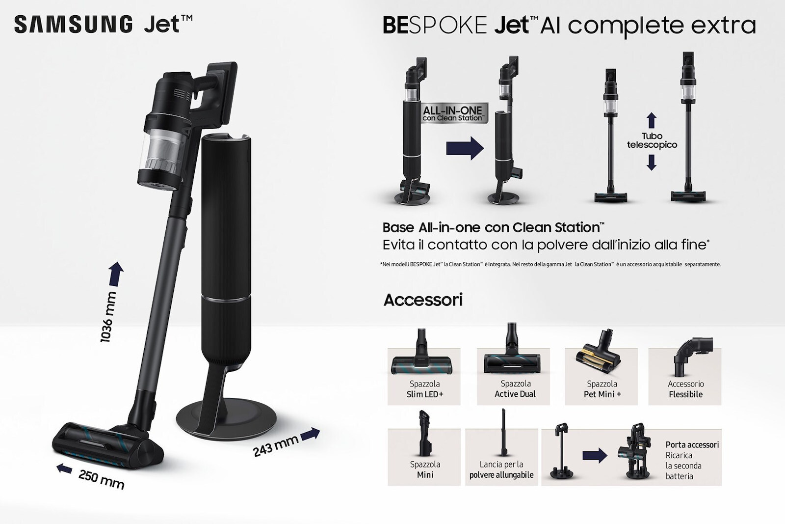 Samsung Bespoke Jet Επαναφορτιζόμενη Μαύρη - Image 6