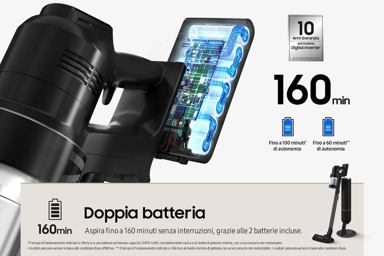 Samsung Bespoke Jet Επαναφορτιζόμενη Μαύρη - Image 10