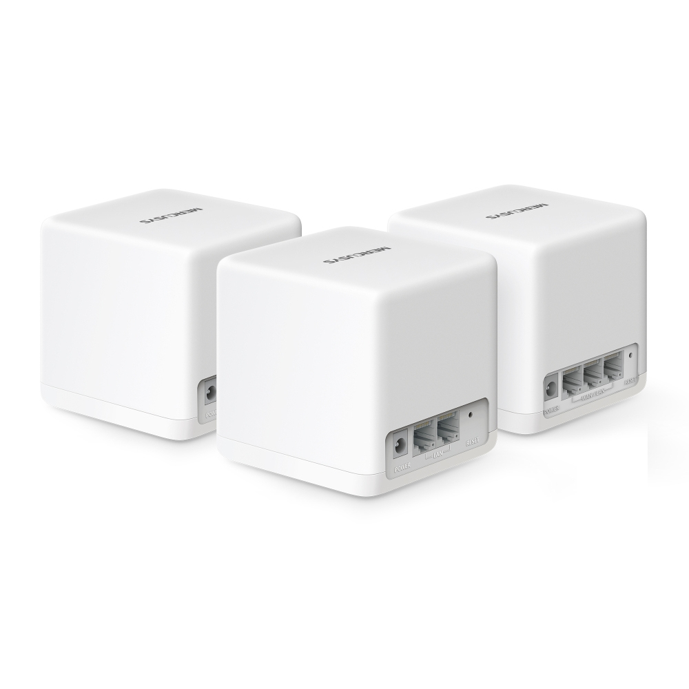 Mercusys Halo H60X v1 WiFi Mesh Network Access Point Wi‑Fi 6 Dual Band (2.4 & 5GHz) σε Τριπλό Kit Λευκό - Image 2