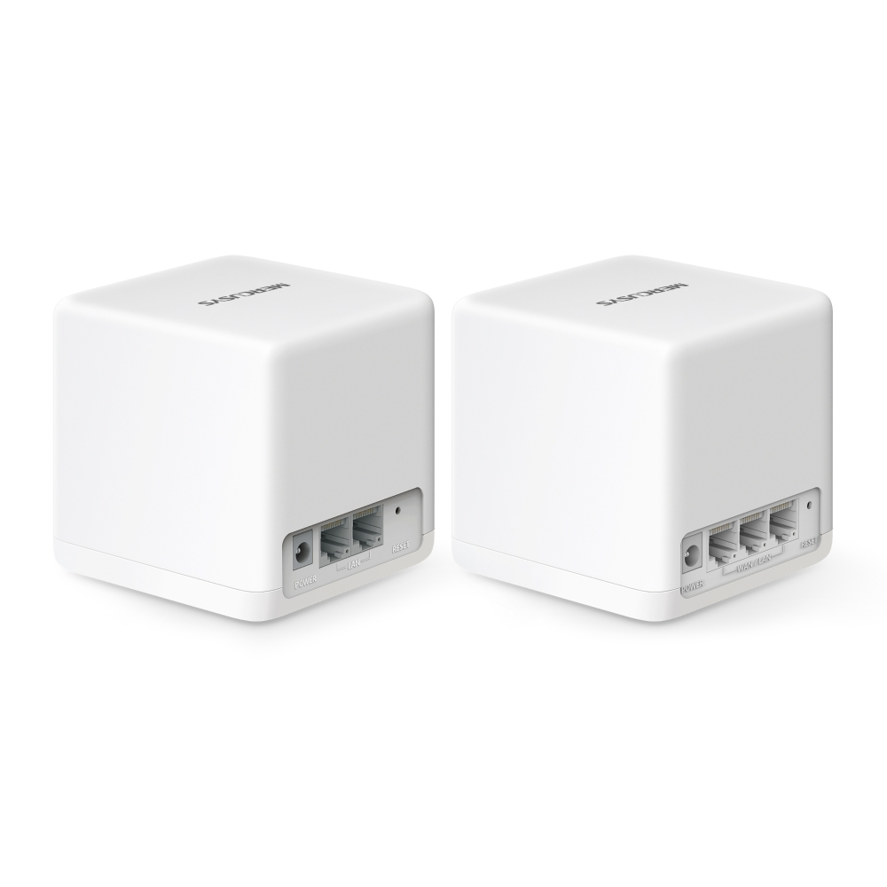 Mercusys Halo H60X v1 WiFi Mesh Network Access Point Wi‑Fi 6 Dual Band (2.4 & 5GHz) σε Διπλό Kit Λευκό - Image 2
