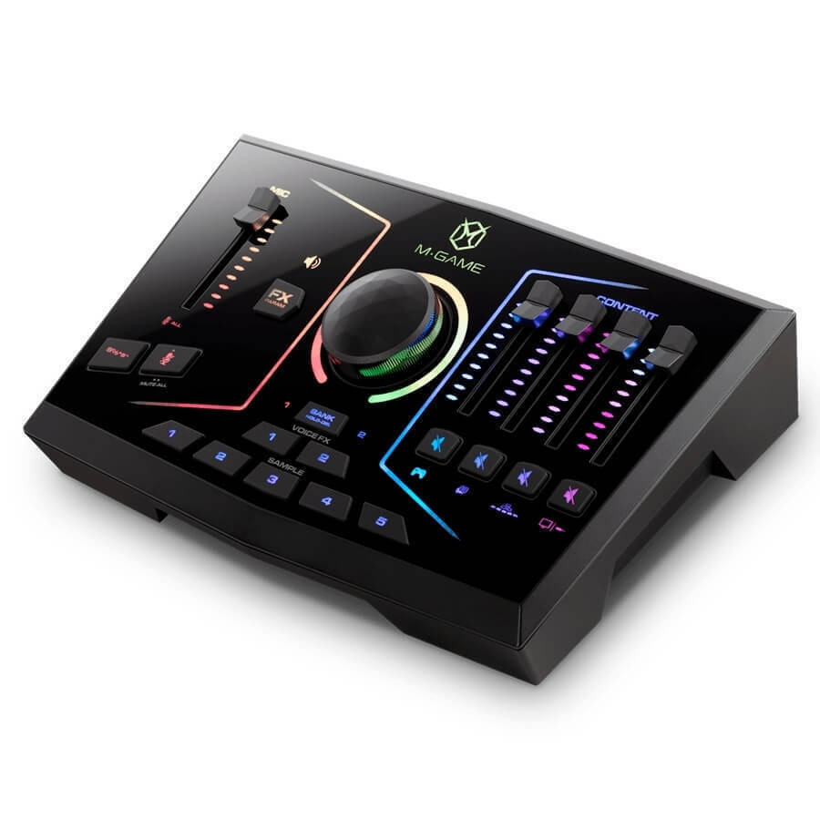 M-Audio Εξωτερική Επαγγελματική Κάρτα Ήχου M Game RGB Dual Συνδεσιμότητα USB για PC