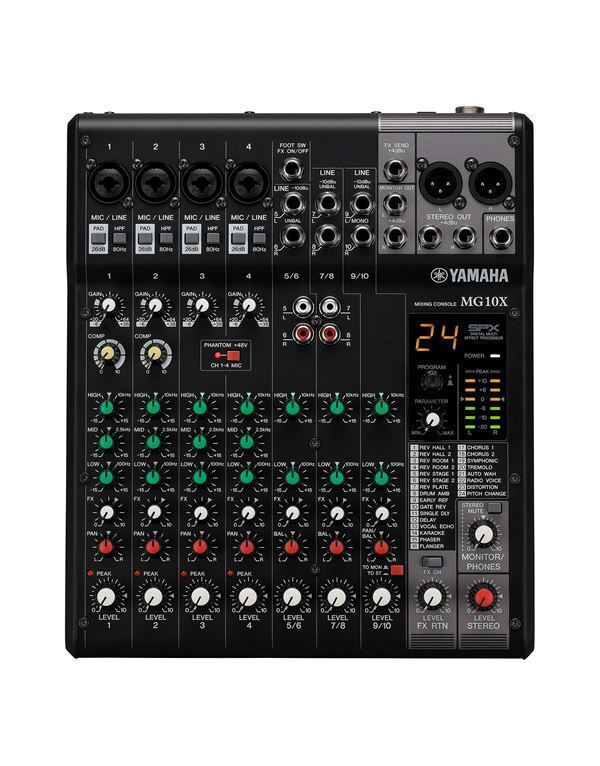 Yamaha MG10X Αναλογικός Μίκτης 10 Καναλιών με Phantom Power & 4 Εισόδους XLR - Image 3