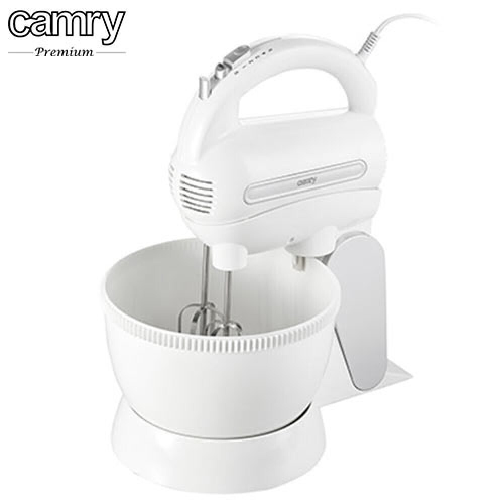 Adler Μίξερ με Πλαστικό Κάδο 2.5lt Λευκό 600W