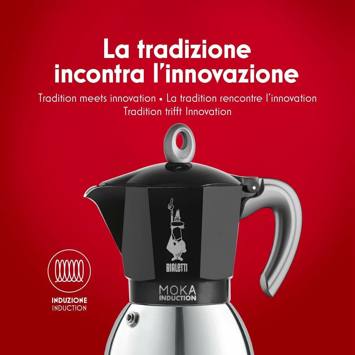 Bialetti Moka Induction Moka Μπρίκι Espresso Μαύρο - Image 5