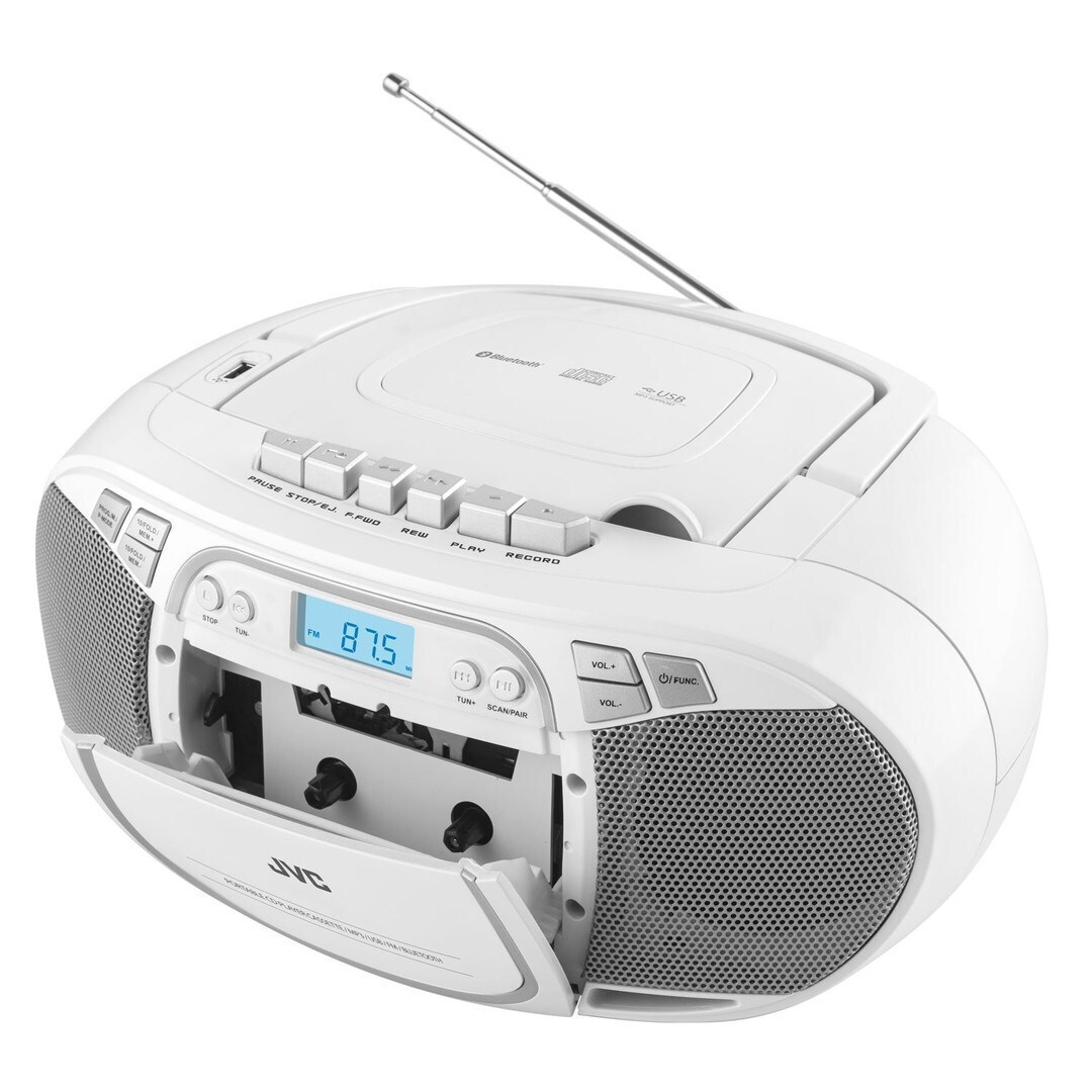 JVC Φορητό Ηχοσύστημα με CD σε Λευκό Χρώμα - Image 4