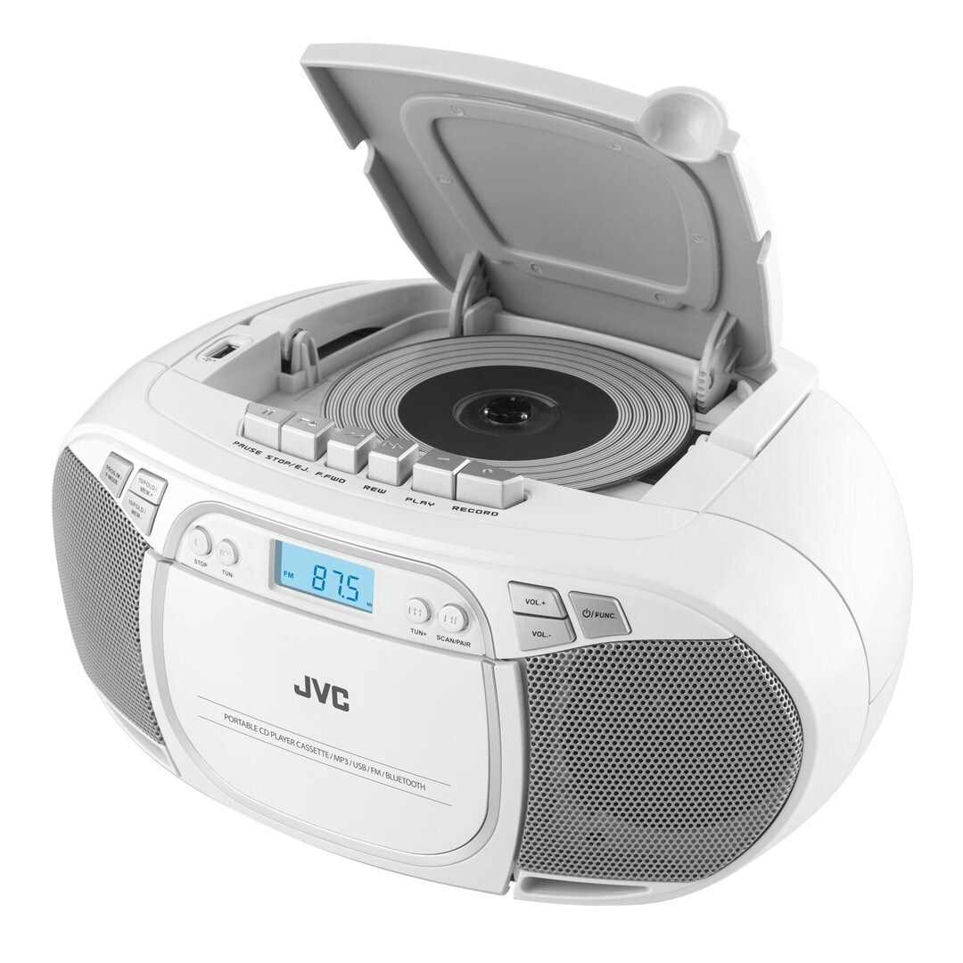 JVC Φορητό Ηχοσύστημα με CD σε Λευκό Χρώμα - Image 5