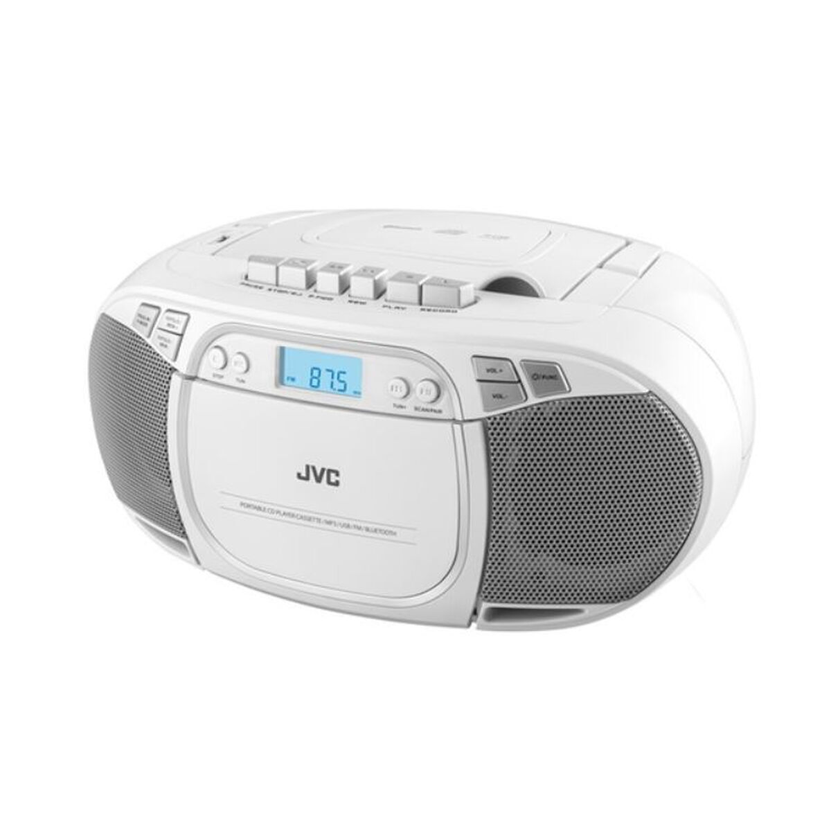 JVC Φορητό Ηχοσύστημα με CD σε Λευκό Χρώμα - Image 3