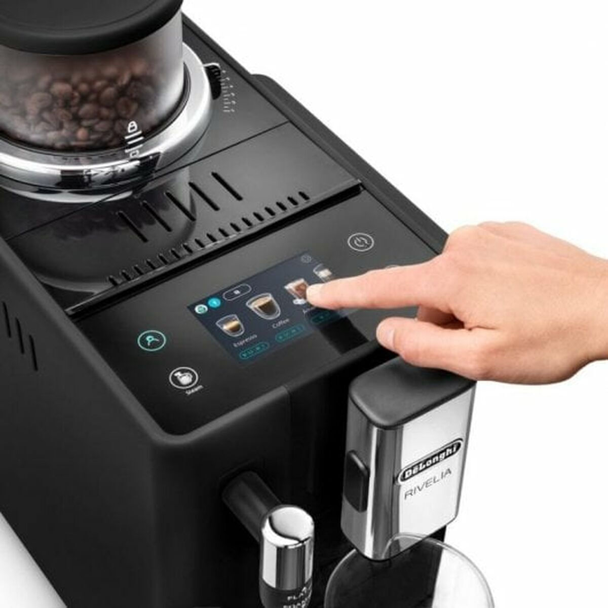 De'Longhi Rivelia Onyx Αυτόματη με Μύλο Άλεσης Μαύρη - Image 5