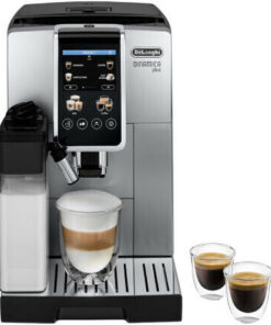 De'Longhi Dinamica Plus Αυτόματη με Μύλο Άλεσης Ασημί