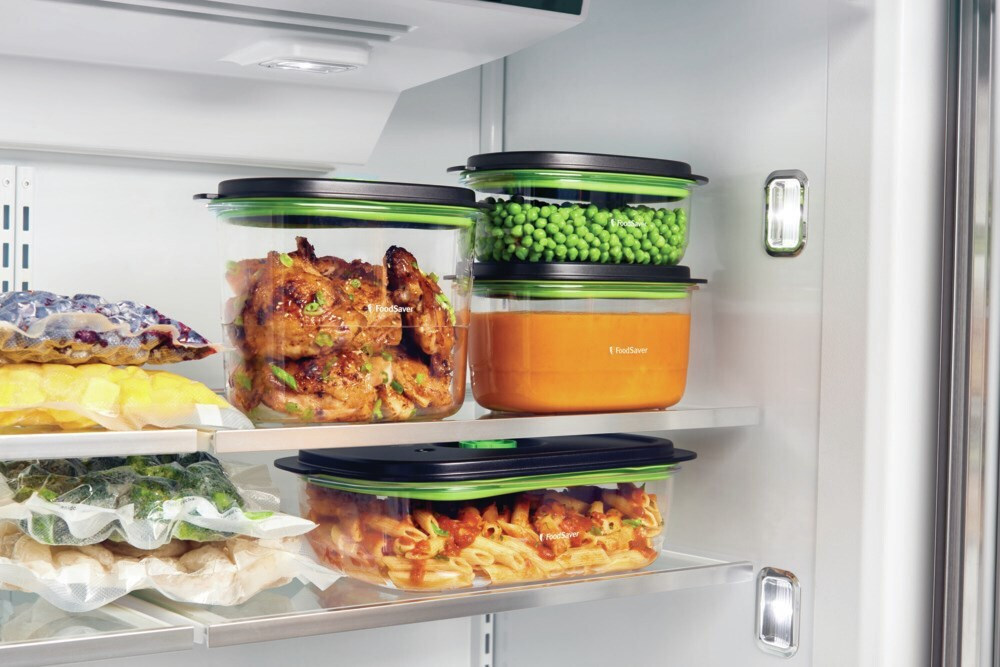 FoodSaver Βάζο Γενικής Χρήσης με Καπάκι Γυάλινο Μαύρο 1800ml - Image 5
