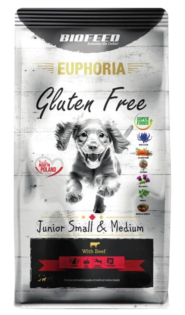 Dog Food 12kg Ξηρά Τροφή Σκύλων Μικρόσωμων & Μεσαίων Φυλών χωρίς Γλουτένη με Βοδινό