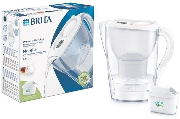 Brita Marella Κανάτα Σερβιρίσματος Πλαστική White με Φίλτρο 2400ml 1052789 - Image 4