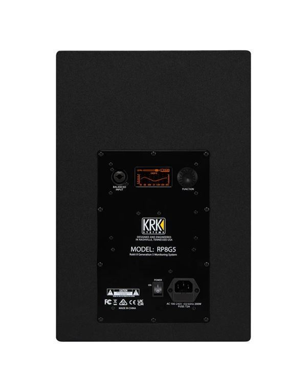 KRK RP-8 RP8G5-EU Αυτοενισχυόμενο Ηχείο Studio Monitor 2 Δρόμων 68W (Τεμάχιο) Μαύρο - Image 2