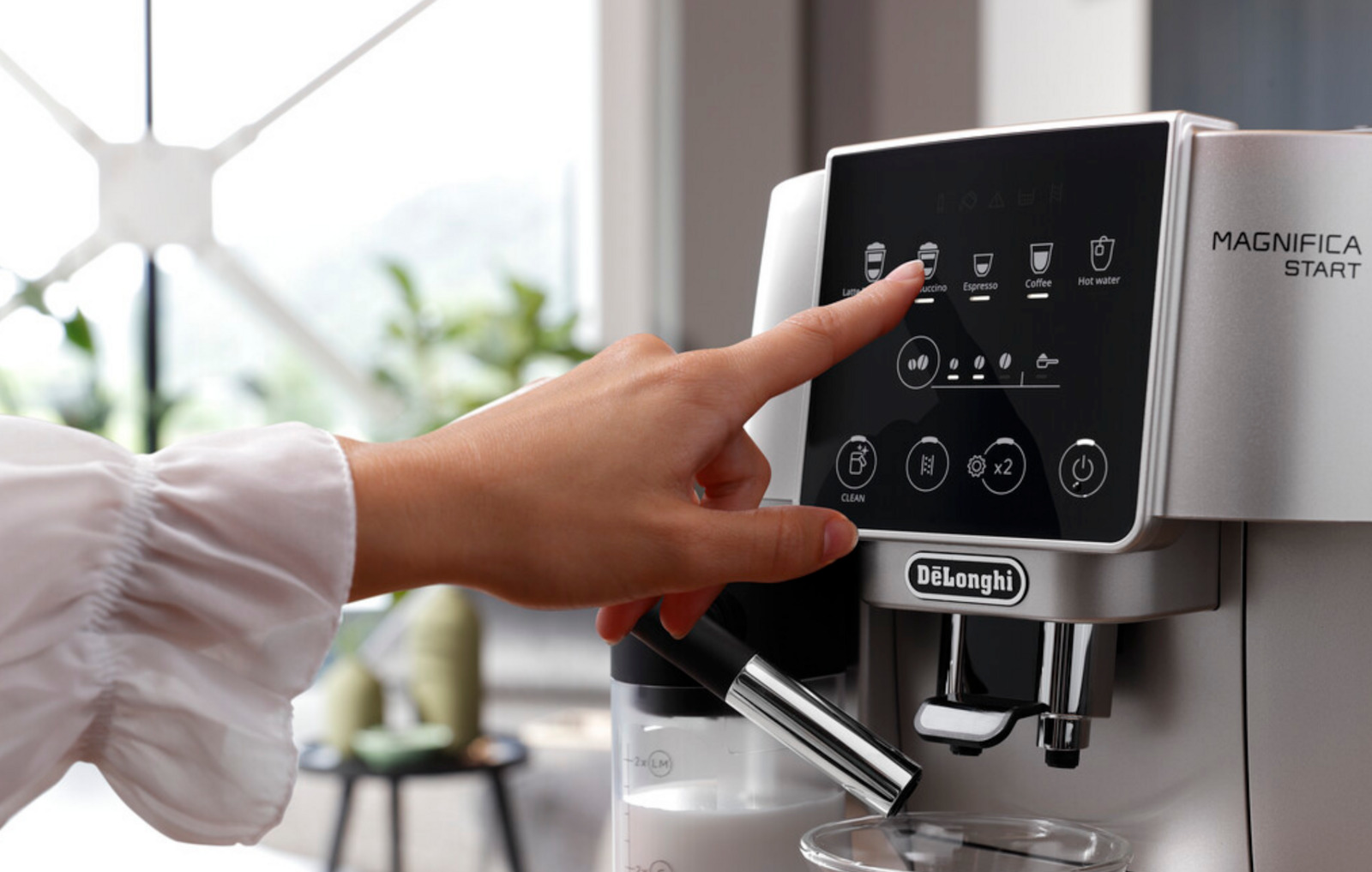 De'Longhi Magnifica Start Αυτόματη Μηχανή Espresso 1450W Πίεσης 15bar με Μύλο Άλεσης Ασημί - Image 5