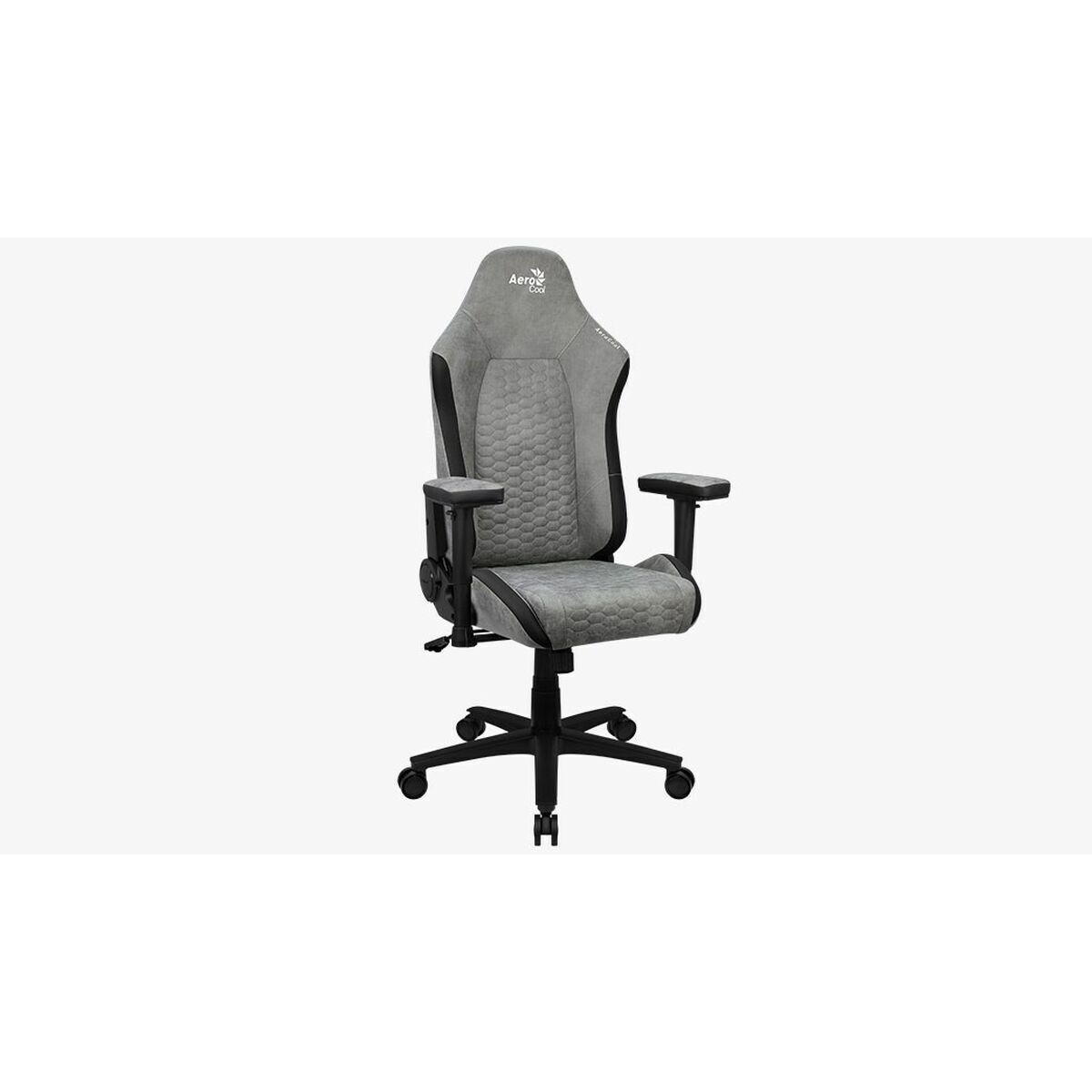 Aerocool Crown AeroSuede Υφασμάτινη Καρέκλα Gaming με Ρυθμιζόμενα Μπράτσα stone grey - Image 6