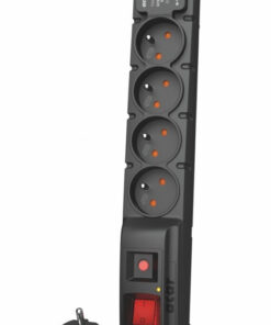 Alternative view of Acar Πολύπριζο Ασφαλείας 4 Θέσεων με 1 USB-A, 1 USB-C και Καλώδιο 3m
