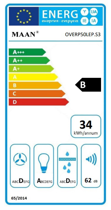 Maan Vertical PG 60 Απορροφητήρας Καμινάδα 60cm Λευκός - Image 9