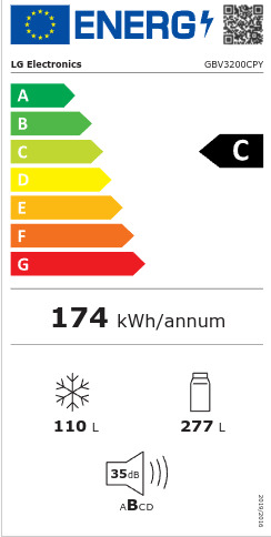 LG Ψυγειοκαταψύκτης 387lt Total NoFrost Inox GBV3200CPY - Image 3
