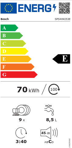 Bosch Ελεύθερο για 9 Σερβίτσια Π45xY85εκ. SMS4EKI06E - Image 3