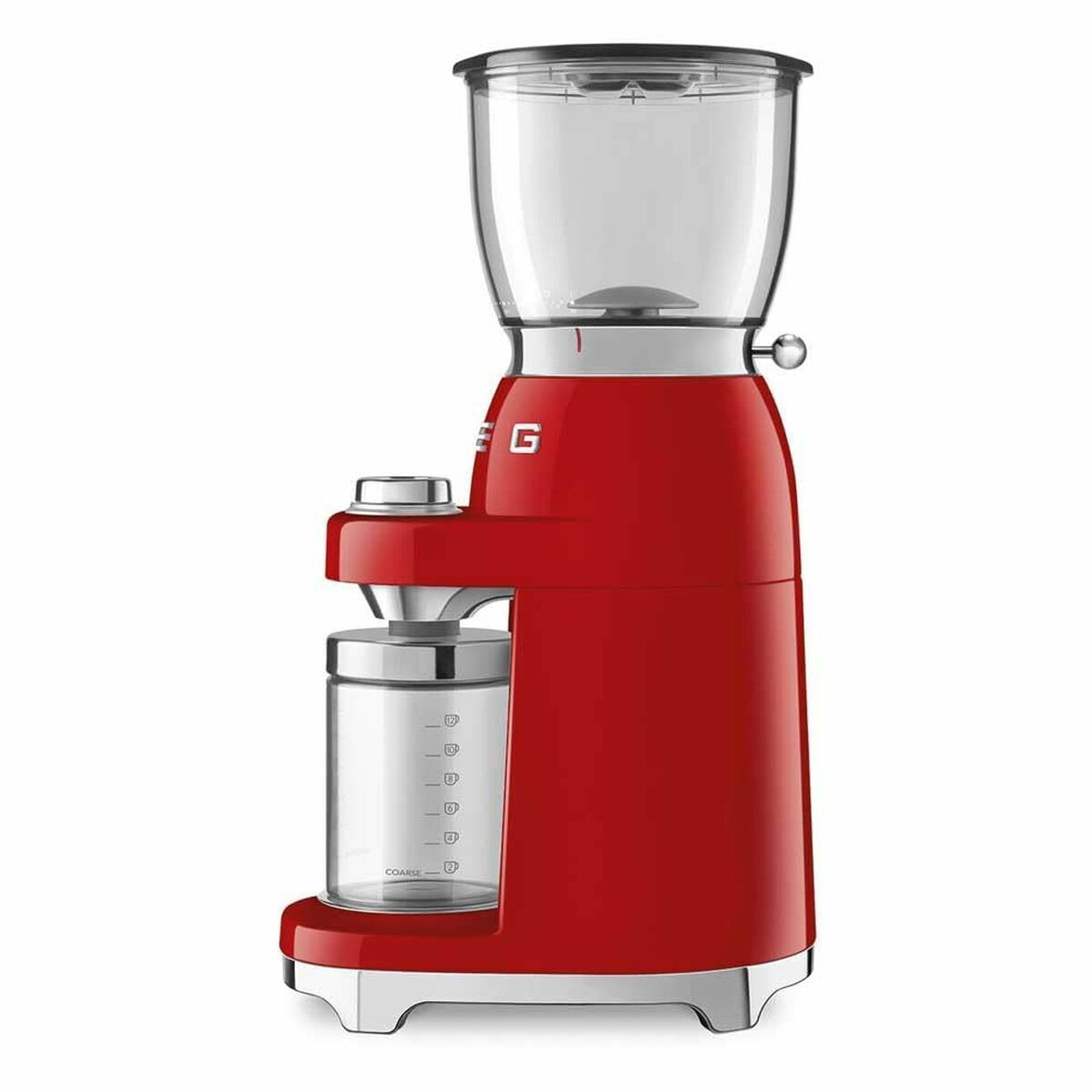 Smeg CGF11RDEU Ηλεκτρικός Μύλος Καφέ 150W με Χωρητικότητα 350gr και 30 Επίπεδα Άλεσης Κόκκινος - Image 2