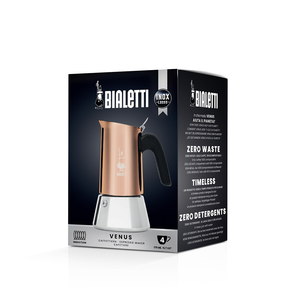 Bialetti Venus New Μπρίκι Espresso 6cups Inox Copper - Image 6