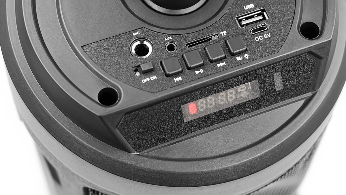 BT Ηχείο με λειτουργία Karaoke σε Μαύρο Χρώμα - Image 9