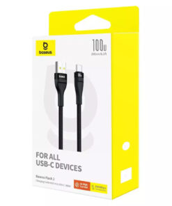 Alternative view of Baseus Flash 2 USB 2.0 USB-C male - USB-A 100W 2m (P10311804111-01)