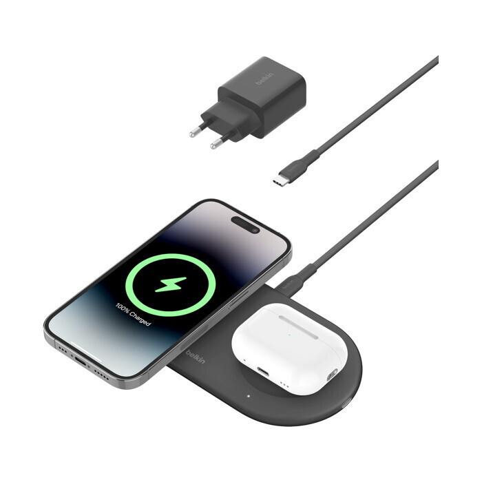 Belkin Ασύρματος Φορτιστής (Qi Pad) 15W Μαύρος (BOOST Charge Pro 2in1) - Image 4