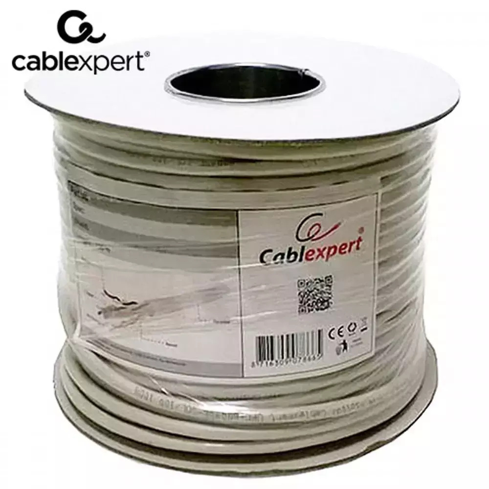 Cablexpert U/UTP Cat.6 Καλώδιο Δικτύου Ethernet χωρίς ακροδέκτες 305m Γκρι 1τμχ