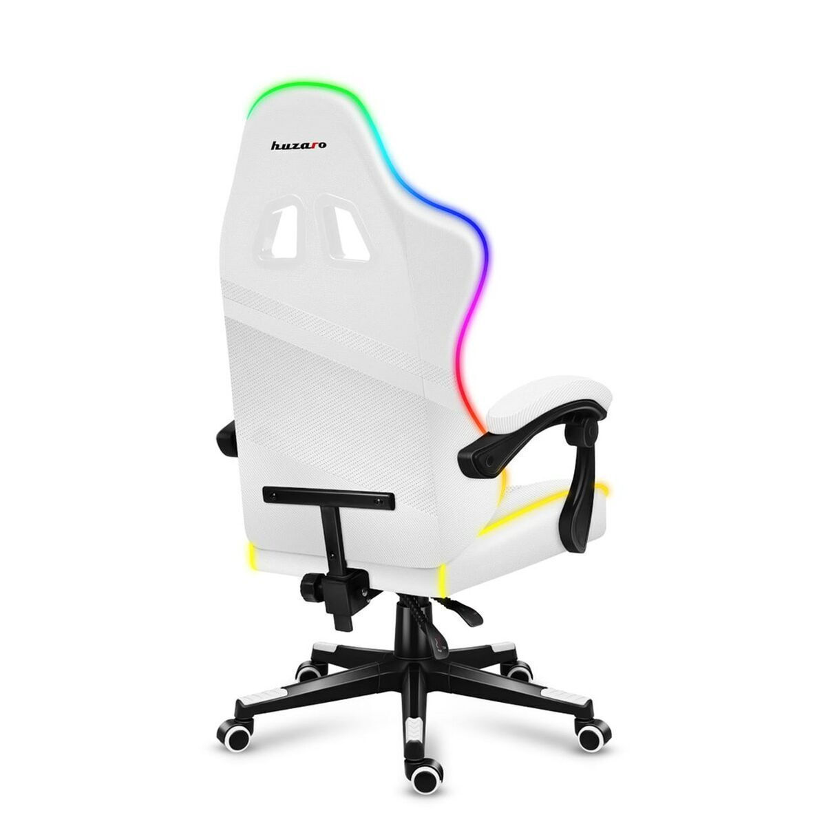 Huzaro Force 4.4 Καρέκλα Gaming Δερματίνης με RGB Φωτισμό Λευκή - Image 6