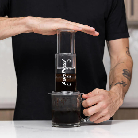 Aeropress Καφετιέρα Γαλλικού Χειρός Πλαστική Λευκή 250ml - Image 3