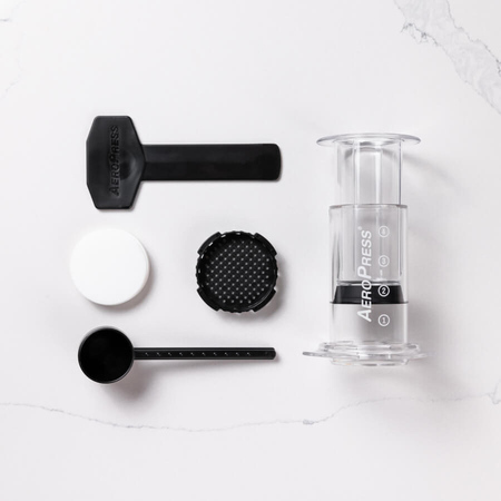 Aeropress Καφετιέρα Γαλλικού Χειρός Πλαστική Λευκή 250ml - Image 6